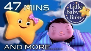 'Night Time Songs | Plus Lots More Nursery Rhymes | 47 Minutes Compilation from LittleBabyBum!'