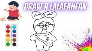 'lalafanfan /how to draw a lalafanfan /art for kids hub / step by step /drawing for baby/ easy'