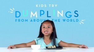 'Kids Try Dumplings from Around the World | Kids Try | HiHo Kids'