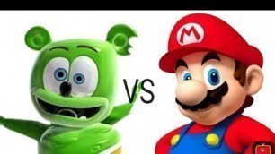 'Gummy Bear VS Mario Sings The Gummy Bear Song!'