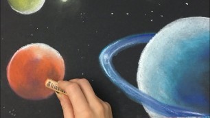 'Space art for kids - real time'