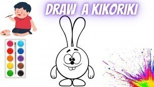 'kikoriki /how to draw a kikoriki /art for kids hub / step by step /drawing for baby/smeshariki'