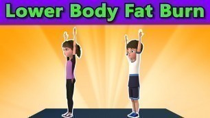 'Lower Body Fat Burn Daily Exercise for Kids At Home | Kids Exercise'