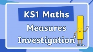 'Twinkl Maths - KS1 Measurement for Kids | Investigation'