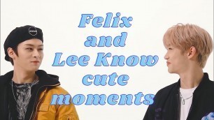 'Stray Kids Felix and Lee Know cute moments'