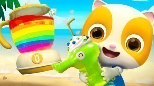 'Rainbow Ice Pop Song | Learn Colors | Sing Along Songs | Kids Song | Kids Cartoon | BabyBus'