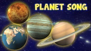 'Canción Del Planeta | Video Educativo Para Niños | Nombres De Los Planetas | Planet Song For Kids'