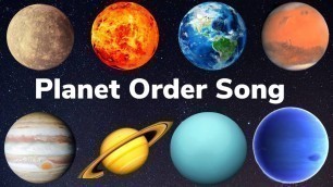 'Planet Order Song | Solar System Song | Planets Song | Solar System Planets for Kids-YoYo Kids Abc'