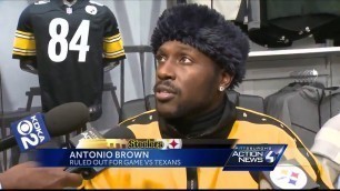 Despite injury, Steelers WR Antonio Brown hosts holiday shopping spree for kids at Ross Park Mall
