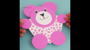 'Cute Teddy Bear with Foam Sheet | Foam Teddy | KIDS CRAFT | #Shorts | #handmade #teddy'