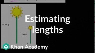 'Estimating lengths | Measurement and data | Early Math | Khan Academy'