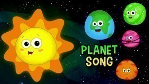 'canción planeta | sistema solar canción | Kids Rhymes | Planet Song | Crayons Nursery Rhymes Español'