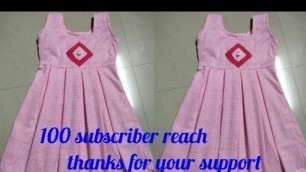 'Box fleet kids frock measurement cutting and stitching full video in Tamil'
