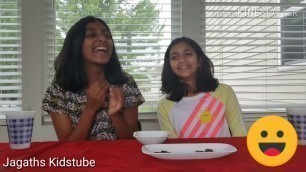 'Kids try Indian Snacks | Kids react | Kids eat challenge | Kids vs. Food (south indian snacks) | fun'