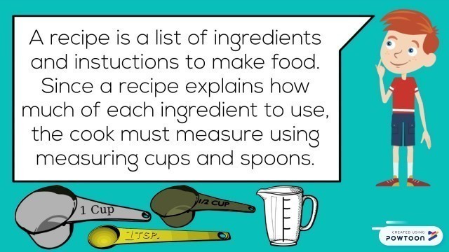 'Kitchen Math - Teach Cooking Measurement'