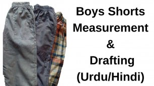 'Boys Shorts Measurement | Boys Shorts Drafting | Half Pant Measurement | Half Pant Drafting'