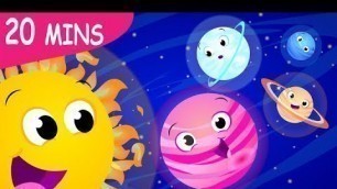 'Solar System Song! 8 Planets Song| Earth, Mars, Jupiter, Venus |  Nursery Rhymes by Little Angel'