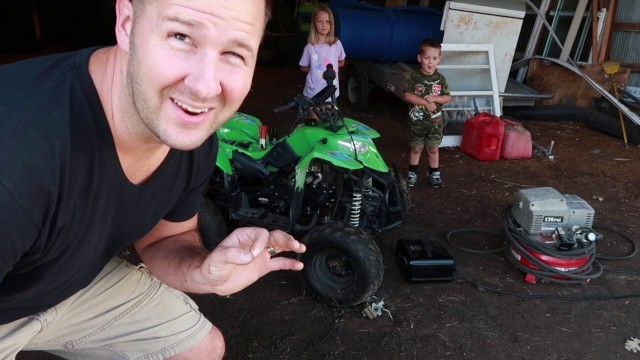 Fixing the kids four wheeler (And I wrecked it!)