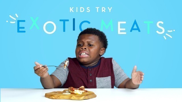 'Kids Try Exotic Meats | Kids Try | HiHo Kids'