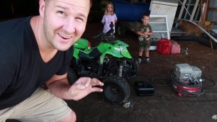 Fixing the kids four wheeler (And I wrecked it!)
