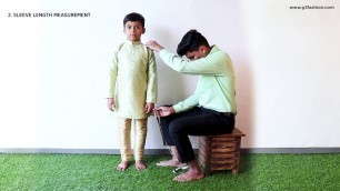 'How to take measurement for boys Kurta & Pathani suit'