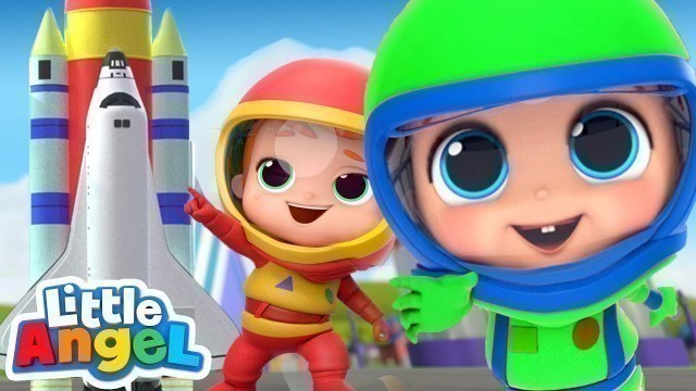 'I Wanna Be An Astronaut! | Space Song |  Little Angel Kids Songs'