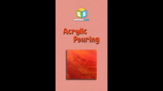 'Acrylic Pouring | Fun DIYs & Crafts for kids | Easy Paper Crafts for Kids | Sparkle Box'