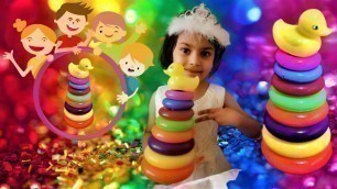 'art for kids hub | indoor activities for kids | games for kids | stacking rings | funny kids'