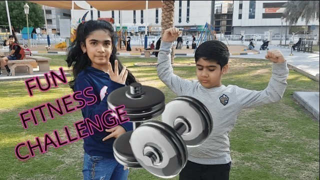 'Fitness Challenge | 5 Minutes Kids Workout | Kids exercises I Siblings Edition | Kids Explorer'