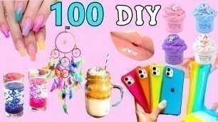 '100 DIY - EASY LIFE HACKS AND DIY PROJECTS YOU CAN DO IN 5 MINUTES - ROOM DECOR, PHONE CASE and more'