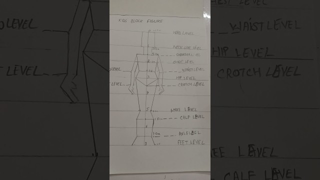 'Kids Body Block, How To Draw Kids Body Block... #Shorts #FashionDesign #Fashion'