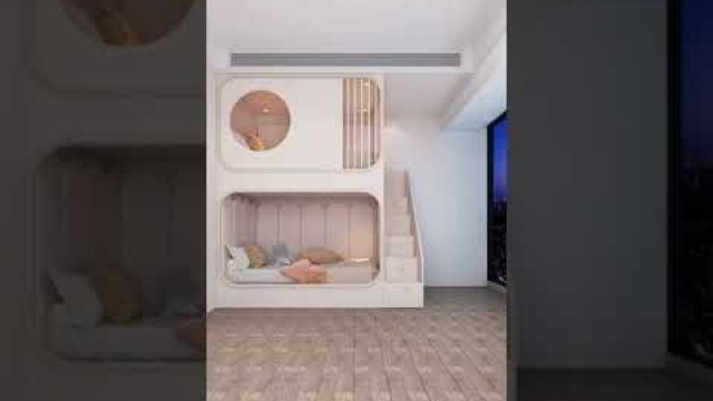 'Small bedroom setting for kids || Small space interior'
