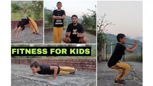 'Fitness Basics For Kids || Kids Workout Video In Hindi || Kids Exercise Tips'