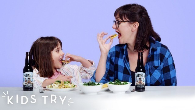 'Kids Try Their Mom\'s Pregnancy Cravings (Round 3) | Kids Try | HiHo Kids'