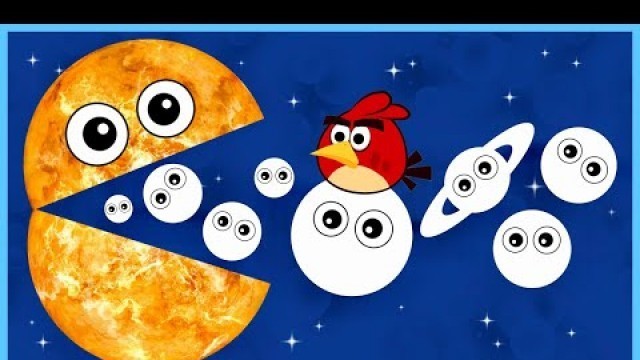 'Hungry SUN | Planet SIZES for BABY | Funny Planet comparison Game for kids | 8 Planets sizes'