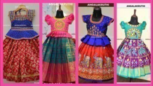 'Latest Kids Pattu Langa Maggam Work Blouse Design\'s2020|Fashion Flavour|Gowtham lucky telugu channel'