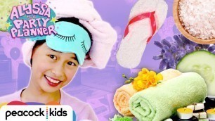 'How to Throw a Spa Party! (DIY Eye Masks + Slippers) | ALYSSA THE PARTY PLANNER'
