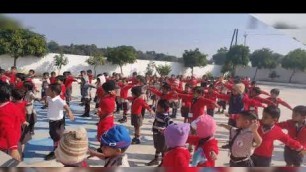 'Little Kids Of Gurukul Dnyanpeeth doing Warm up exercises'