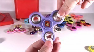 'BubblePOP Kids! My Fidget SPINNER COLLECTION! Lip Gloss Fidget SPINNER! Rare Spinners!'