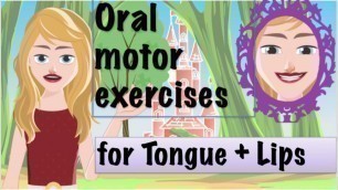 '5 Oral motor exercises for kids, tongue and lip training, speech-language pathology'