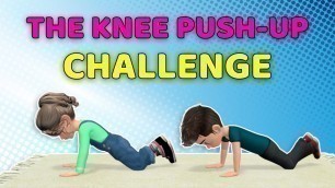 'ARMS & CHEST EXERCISES FOR KIDS - 3-Day Knee Push-ups CHALLENGE'