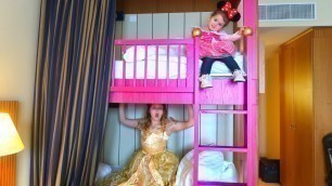 'PRINCESS SISTERS MORNING ROUTINE!! Kids Pretend Play Ruby Rube and Bonnie'