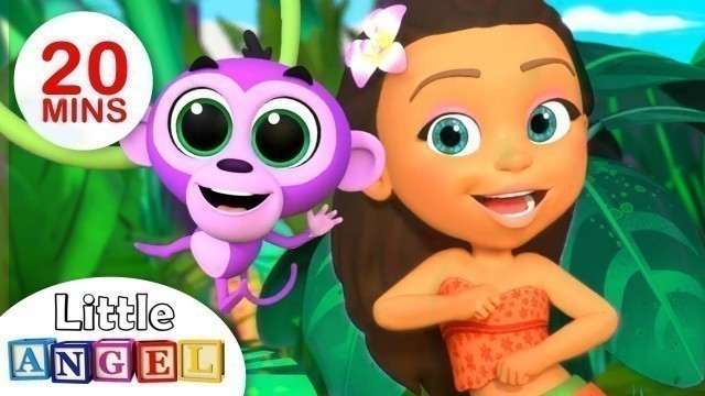 'Princess Songs: The Jungle Princess, Apples and Bananas | Kids Songs by Little Angel'