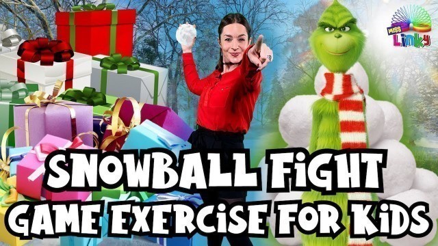 'Christmas Snowball Game Exercise | Learn How To Throw A Ball | Indoor Workout For Kids'