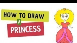 'How to Draw a Princess | Easy Drawing for Kids'