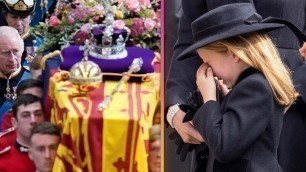 'Princess Charlotte Cries at Queen Elizabeth\'s Funeral'