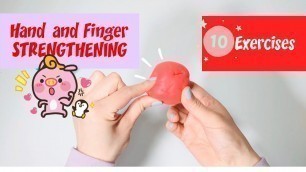 'HAND STRENGTHENING  Exercises with Playdough l OT Teletherapy l Step by Step Routine'