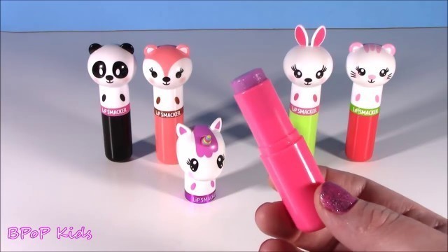 'BubblePOP Kids! New Lip Balm BONANZA! Lip Smacker Lippy PALS! EMOJI Flip Balms! M&Ms! Unicorn Magic'