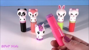 'BubblePOP Kids! New Lip Balm BONANZA! Lip Smacker Lippy PALS! EMOJI Flip Balms! M&Ms! Unicorn Magic'