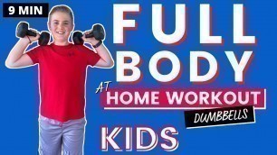'KIDS FULL BODY WORKOUT with Dumbbells   4K'